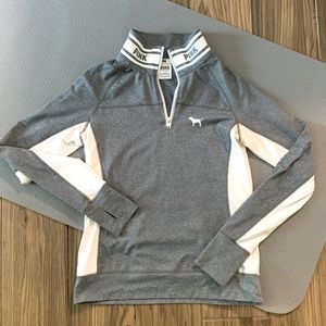 PINK Victoria’s Secret | Ultimate Half Zip | Gray | Small